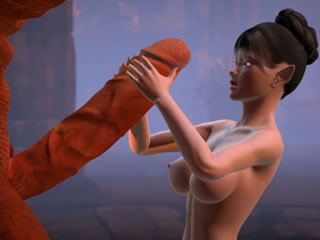3D色情動畫 超級怪物大屌和小仙女