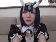 萌妹COS 酒顛童子 无套爆操翘美臀后入顶着操内射